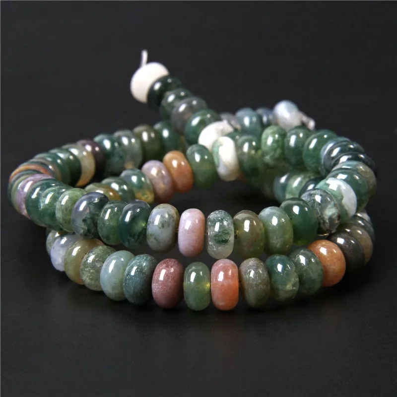 Бусины из натурального индийского агата 15 5 дюйма бусины-Распорки каменные счеты