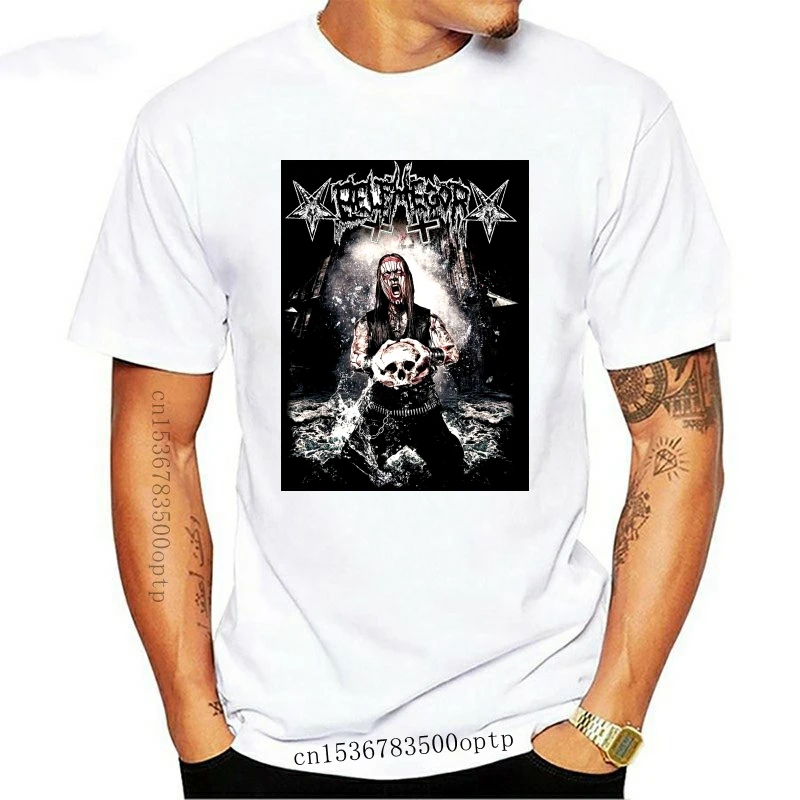 Новинка 2021 футболка Belphegor с металлическим ремешком и надписью Behemoth размеры от S до