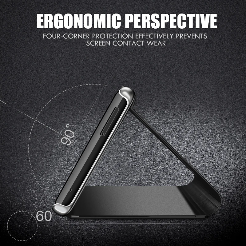 Smart Mirror Flip Case For Xiaomi Redmi Note 4 4X 5 6 7 Pro 6A 7A Y1 K20 GO Leather Mi 8 Lite 9 SE 9T 5X 6X A2 | Мобильные телефоны
