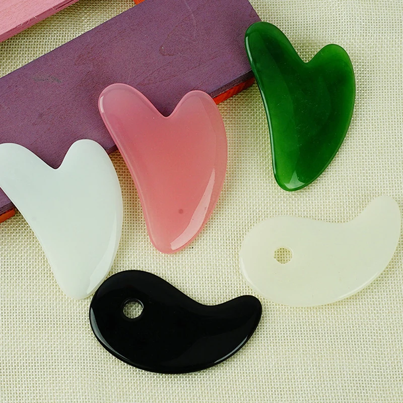 

Face Massager Gua sha Scraper Board Facial SPA Massage Beeswax Muscle Relax Skin Lifting Face Thin SPA Massage Tool