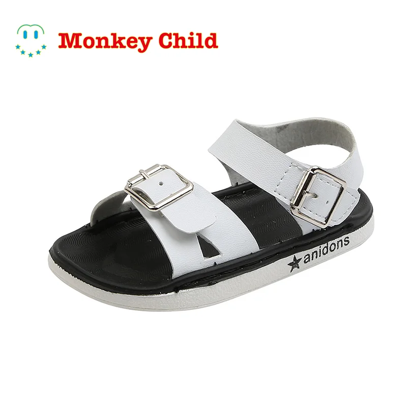 

Children 2022 New Summer Sandals Children'S Shoes Boys Baby Girls Anti-slip Sole Sandals for kids Black white