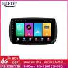 Автомагнитола 2 din, 8 ядер, Android 10, Автомагнитола для Smart Fortwo, Forfour, 435, 2014, 15 -2019, навигация, GPS, DVD, мультимедийный плеер