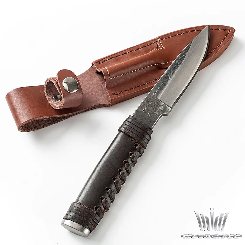 Нож для кемпинга из высокоуглеродистой стали с фиксированным лезвием прямые