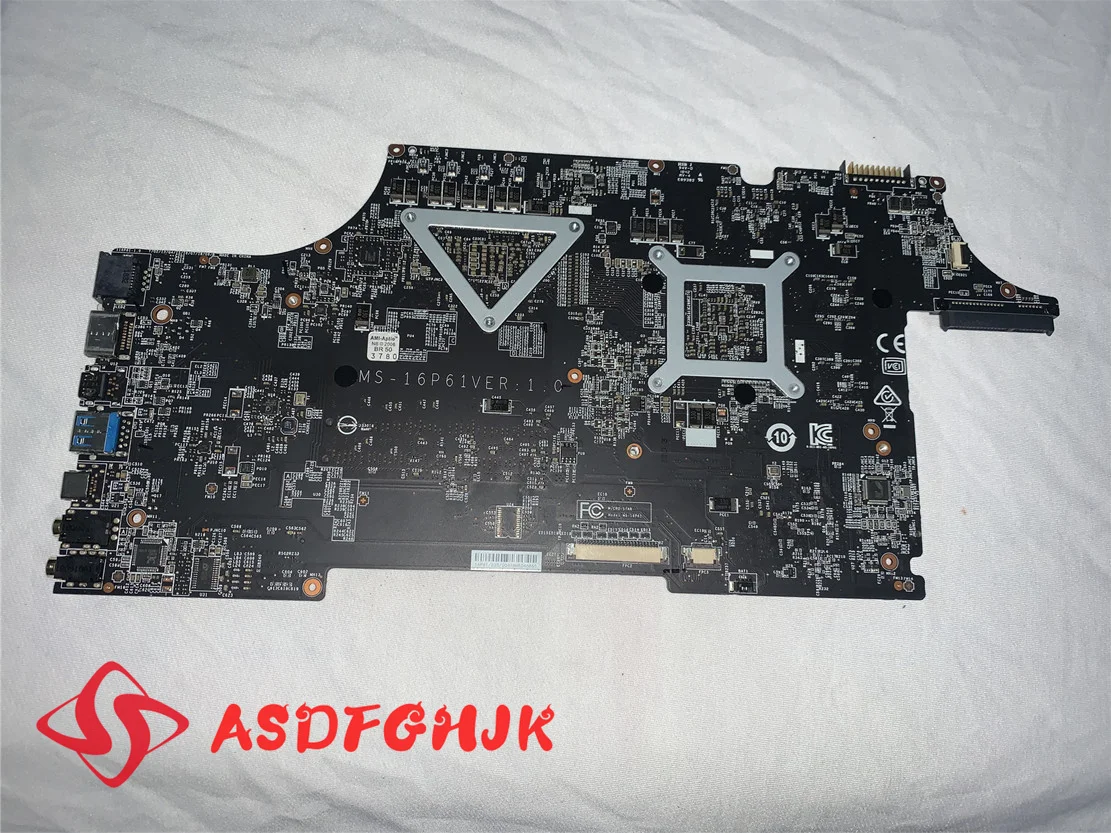 

Original for MSI GL63 GL73 8RD MS-16P6 Notebook motherboard MS-16P61 CPU i5-8300HQ GPU GTX1050 100% test work