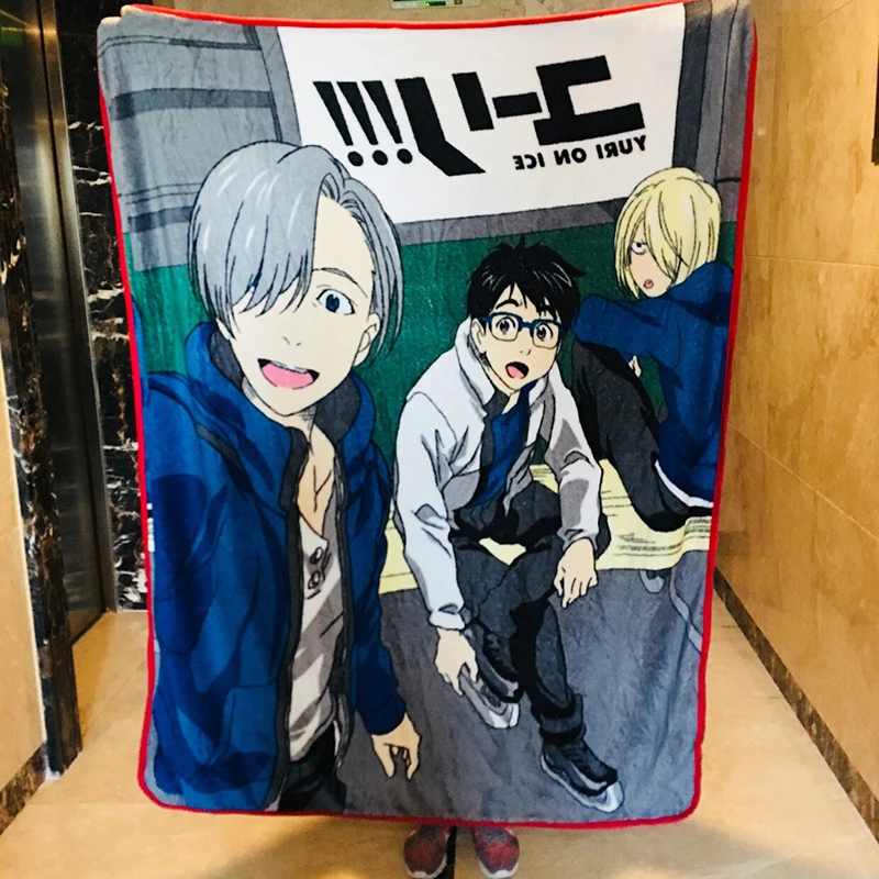 IVYYE 120x155 см YURI! На льду аниме одеяло плюшевое бархатное теплое украшение мягкая кровать для дома плед для дивана s унисекс подарки Новинка