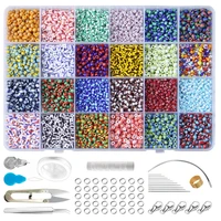 3mm seed beads kit for jewelry making unqiue watermelon stripe small craft beads for diy bracelet necklace beads set wholesale