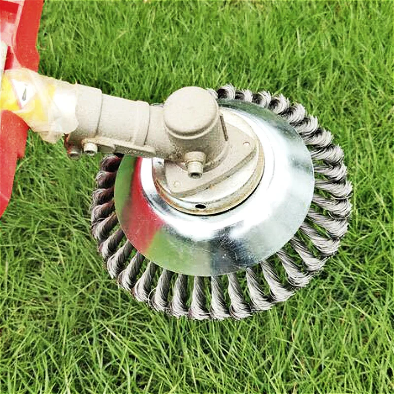 

6 Inch Grass Trimmer Head Steel Wire Trimming Head Rusting Brush Cutter Mower Wire Weeding Head Lawn Garden Tools