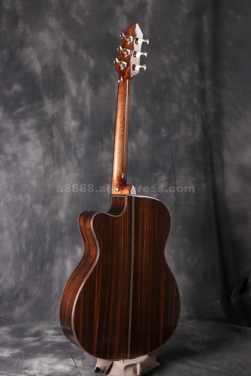 Finlay Tiamo T-A160CE, профессиональная прочная гитара с звукоснимателем, 4" гитара с еловым верхом/ламинированный корпус из палисандра+ жесткий чехол