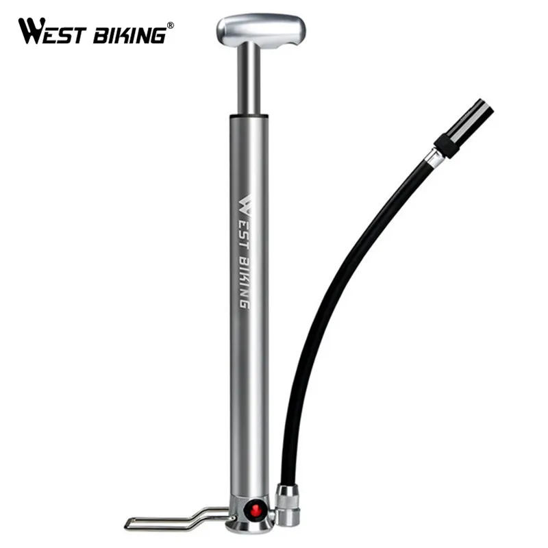 WEST BIKING ножной активированный напольный насос высокого давления 160PSI, велосипедный насос с клапаном Schrader Presta, насос для велосипедных шин