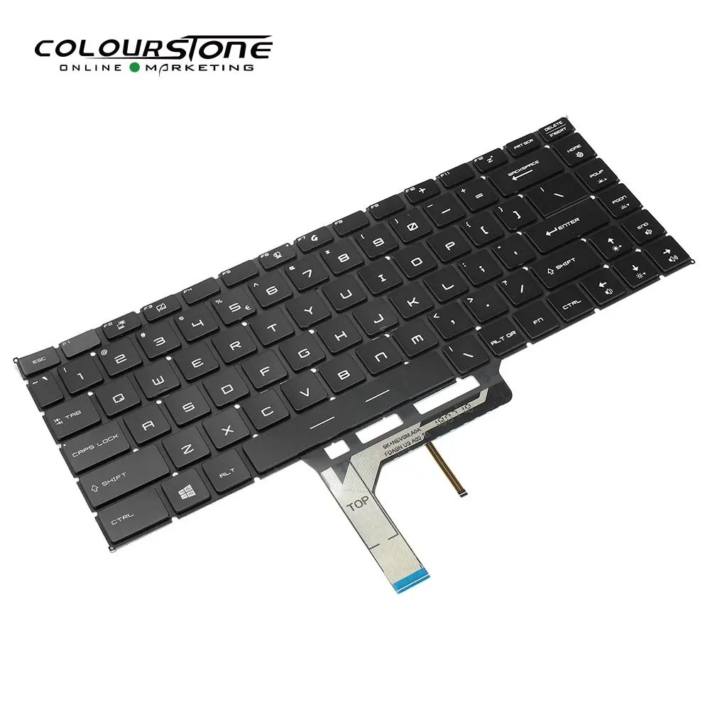 Русская клавиатура для ноутбука GS65 GS65VR черный ноутбук с подсветкой |