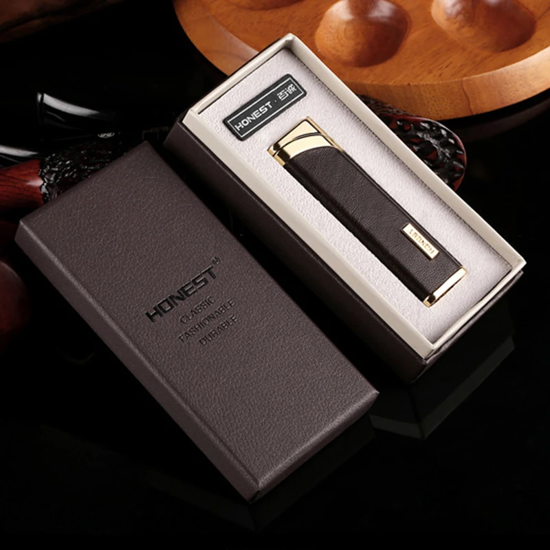 Классическая струйная Зажигалка Honest ветрозащитная компактная надувная