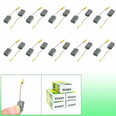 

33/64" x 15/64" x 7/25" Motor Carbon Brushes 10 Pcs for Angle Grinder
