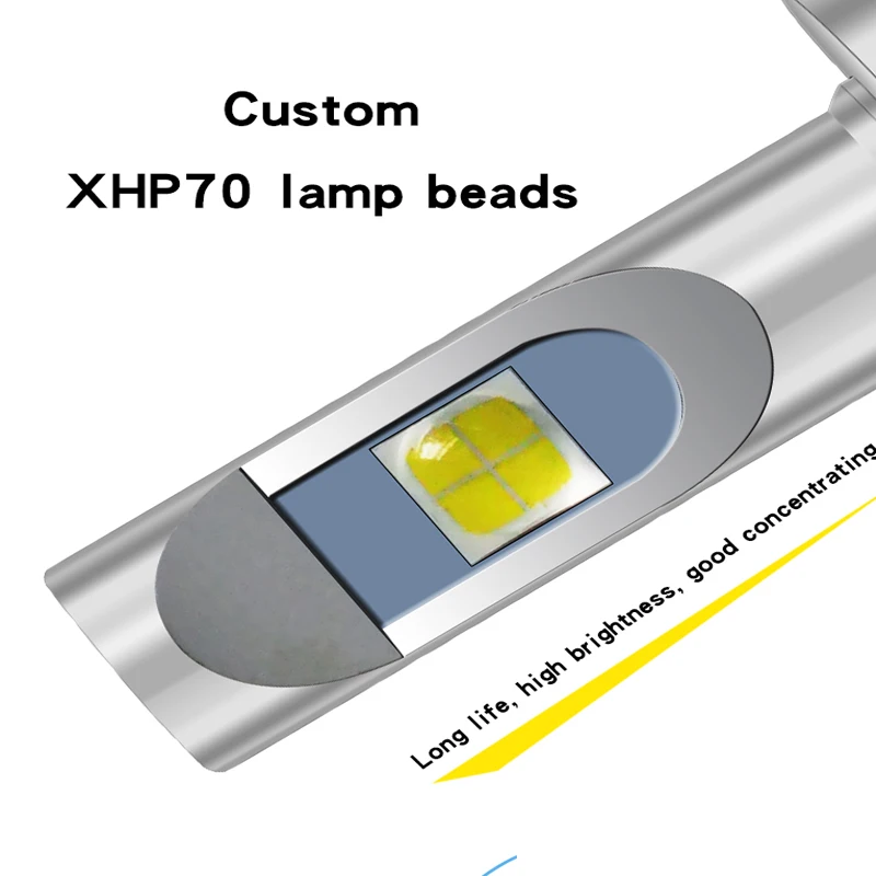 Светодиодные лампы для автомобильных фар XHP70 H7 H4 H11 D2S D1S HB4 HB3 6000 лм | Автомобили и