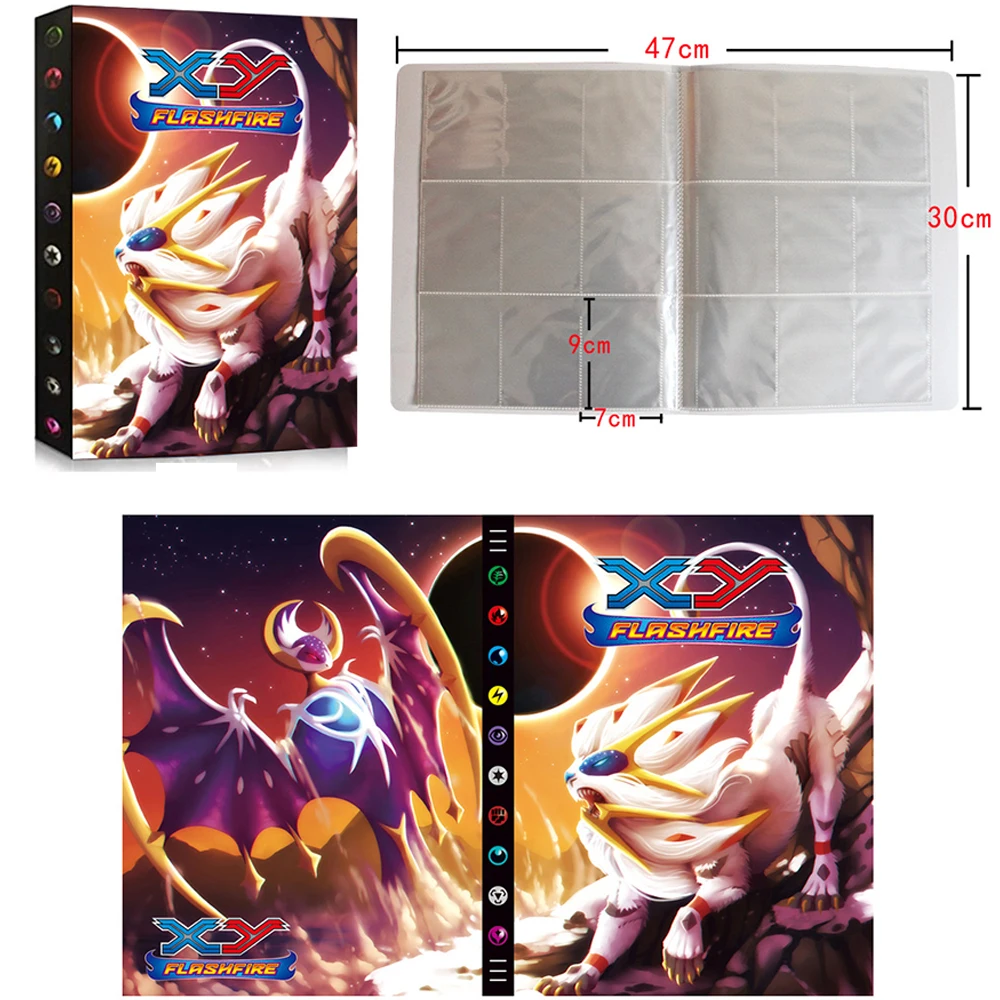

New Large Capacity Card Album Book For Pokemon Top Loaded List Playing Cards Holder Pokemon 432 Cards Album Toys Birthday Gift