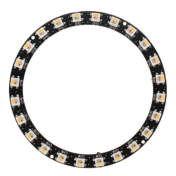 Круглая форма WS2812B SMD5050 RGBW RGBWW 4 в 1 светодиодный светильник чип-плата DC5V 1 шт. 8 шт. 12 шт. 16 шт. 24 шт. СВЕТОДИОДНЫЙ полноцветный модуль