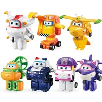 mini super wings deformation airplane robot toy action figures super wing zoeyscoopcrystal transformation toy for child gift