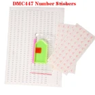 447 DMC этикетка наклейки с 100 шт красный круглый наклейки алмазные аксессуары для хранения инструментов вышивки коробка для хранениябутылка