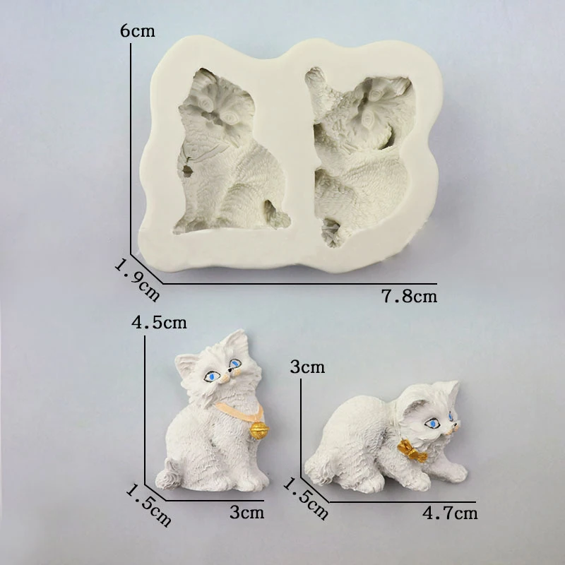 Силиконовые формы для изготовления мыла с милым животным узором DIY ручной работы