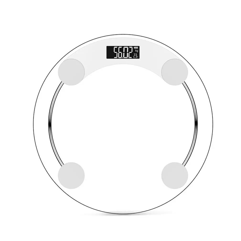 Electronic Weighing Scale Household Body Bathroom LCD Tempered Glass Backlight Digital Display Weight Battery Supply | Инструменты