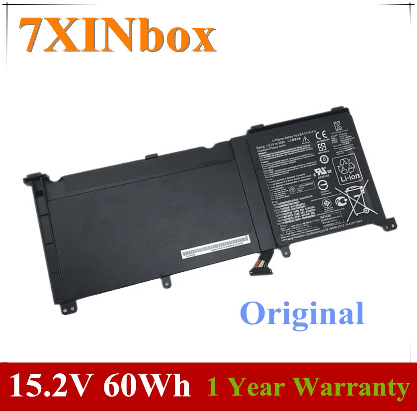 7xinbox 15 2 V 60Wh оригинальный C41N1416 Аккумулятор для ноутбука ASUS ZenBook Pro G501 G601J UX501VW N501L UX501J
