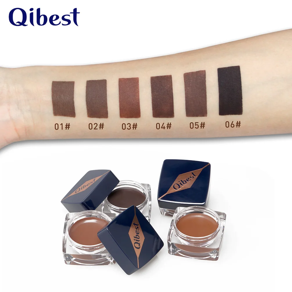 Профессиональный усилитель бровей QiBest 6 цветов водонепроницаемый гель для