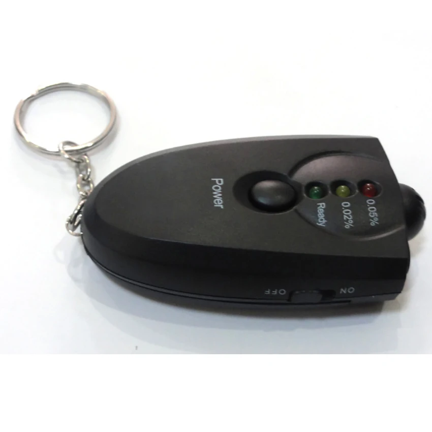 

Portable Breathalyzer with 3 LED Indicators Keychain Alcohol Detector Alcohol Tester Breath Analyzer for Personal & Professional