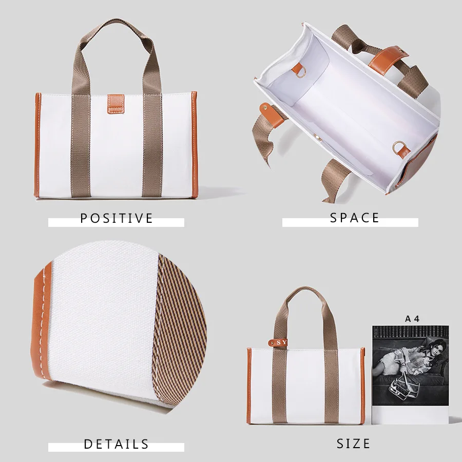 Холщовые повседневные сумочки для женщин кожаные сумки на плечо с карманами