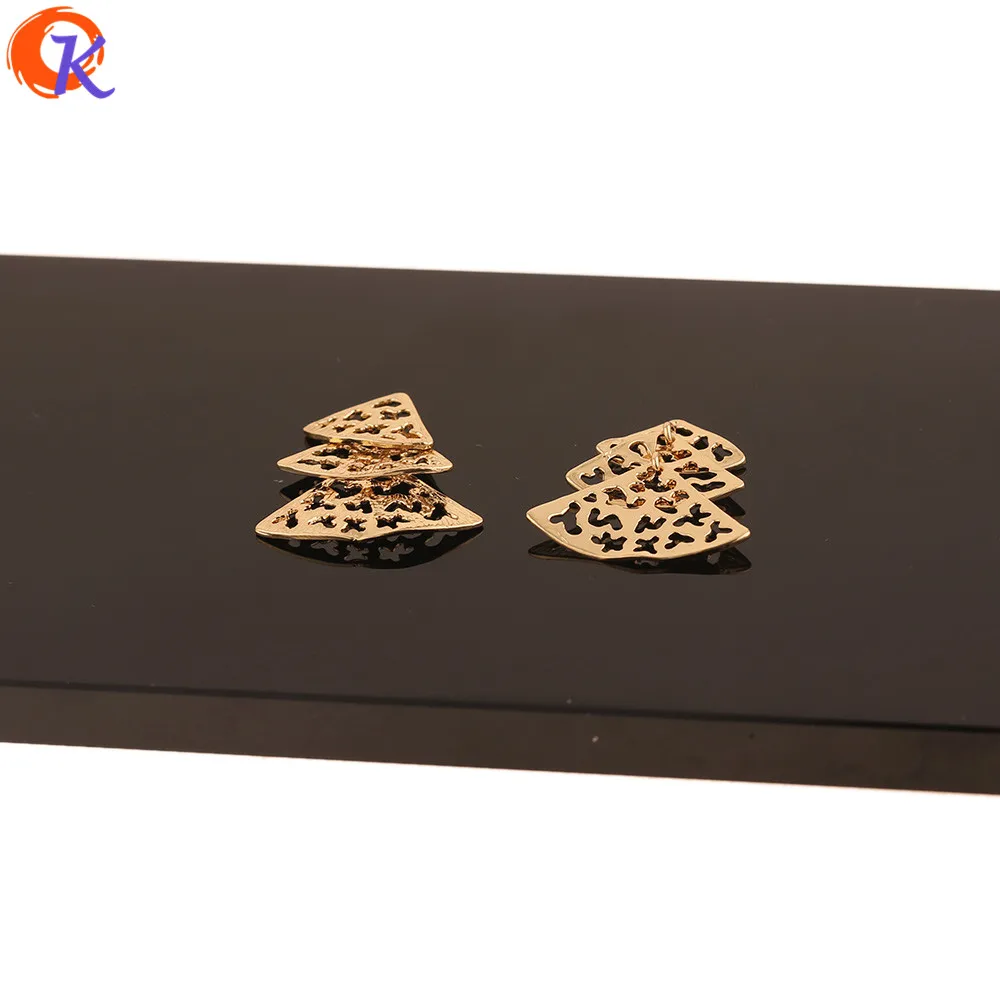 

Cordial Design 30Pcs 23*25MM Jewelry Accessories/DIY Making/Charms/Sector Shape/Genuine Gold Plating/Hand Made/Earring Findings