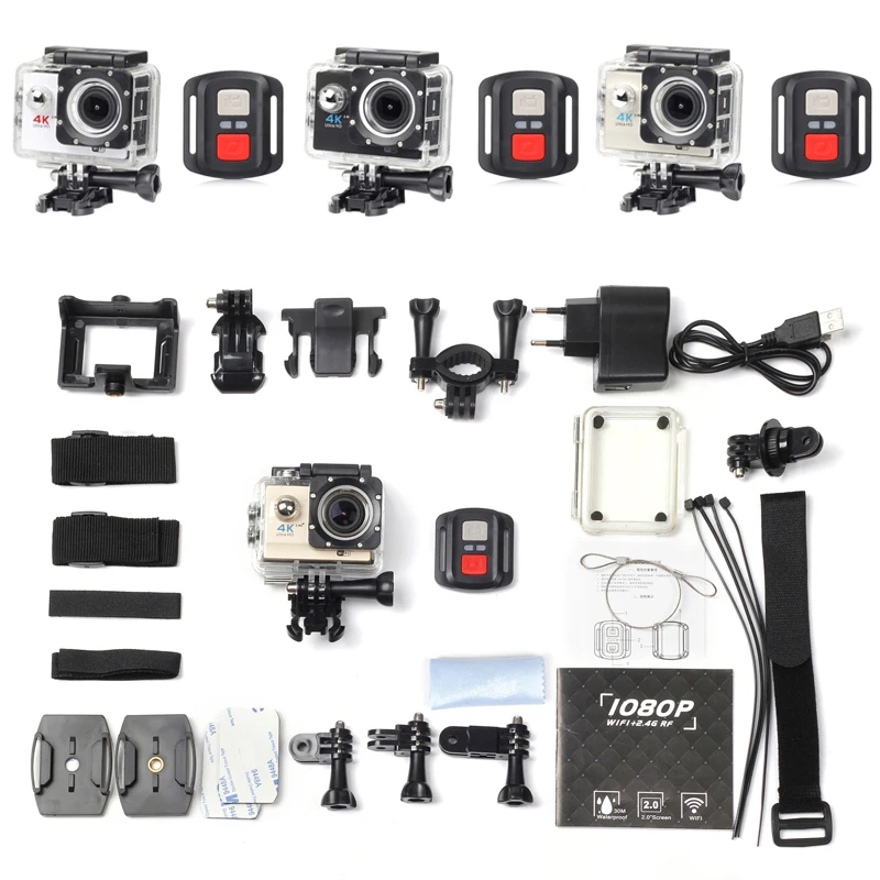 

H16R Outdoor Sports Camera DV Camera Waterproof WIFI Camcorder With Remote Controller