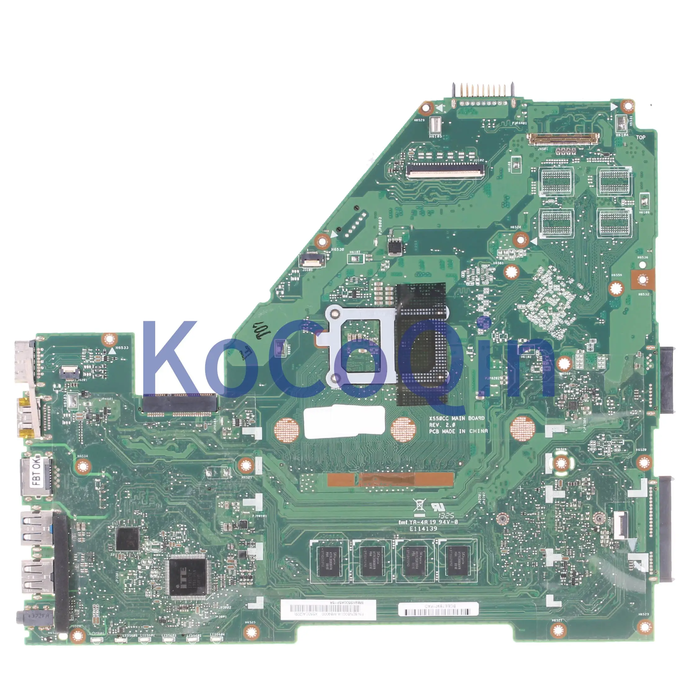 KoCoQin материнская плата для ноутбука ASUS X550CC A550C R510C Y581C X552C X550CA REV: 2 0 SR0XL I5-3437U с 2G