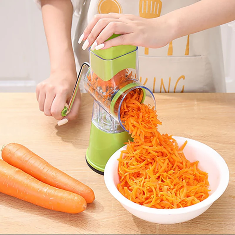 

Multi-function rotary grater vegetable shredded potato machine vegetable grater manual cabbage kitchen knife kitchen tool