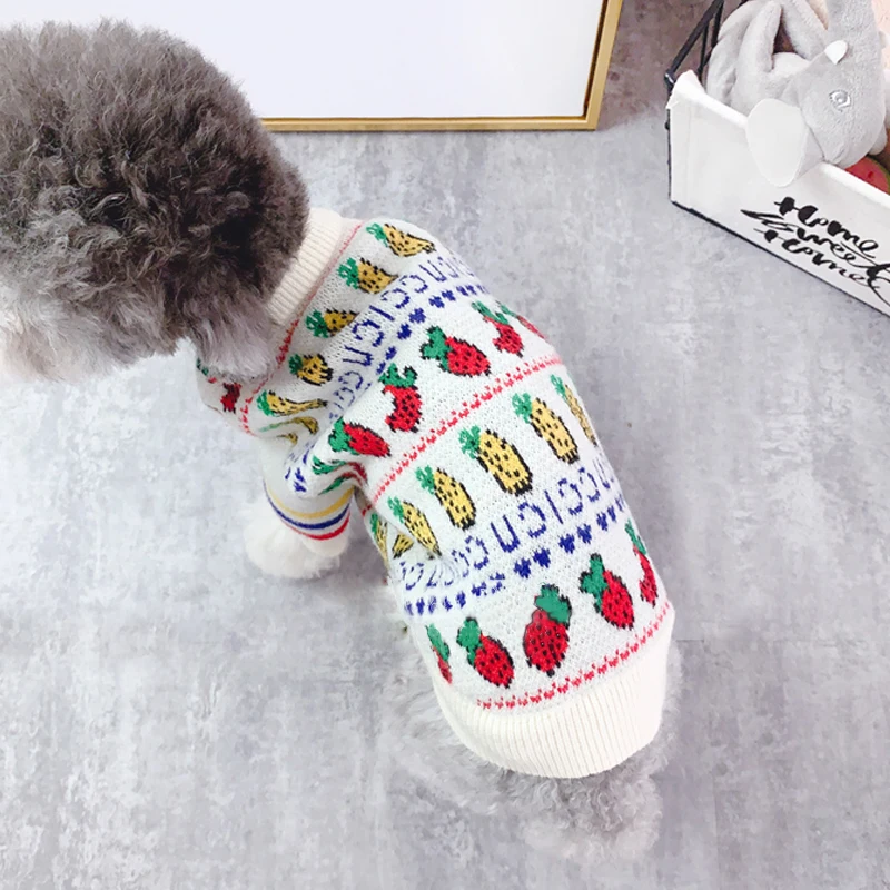 Осенне-зимний свитер для маленьких собак теплая одежда милый плюшевый мишка