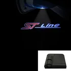 Беспроводной светодиодный Автомобильный Дверной лазер ST line Logo Ghost Shadow Lights для FORD FIESTA FOCUS MONDEO F-150 foco x vigale st Auto