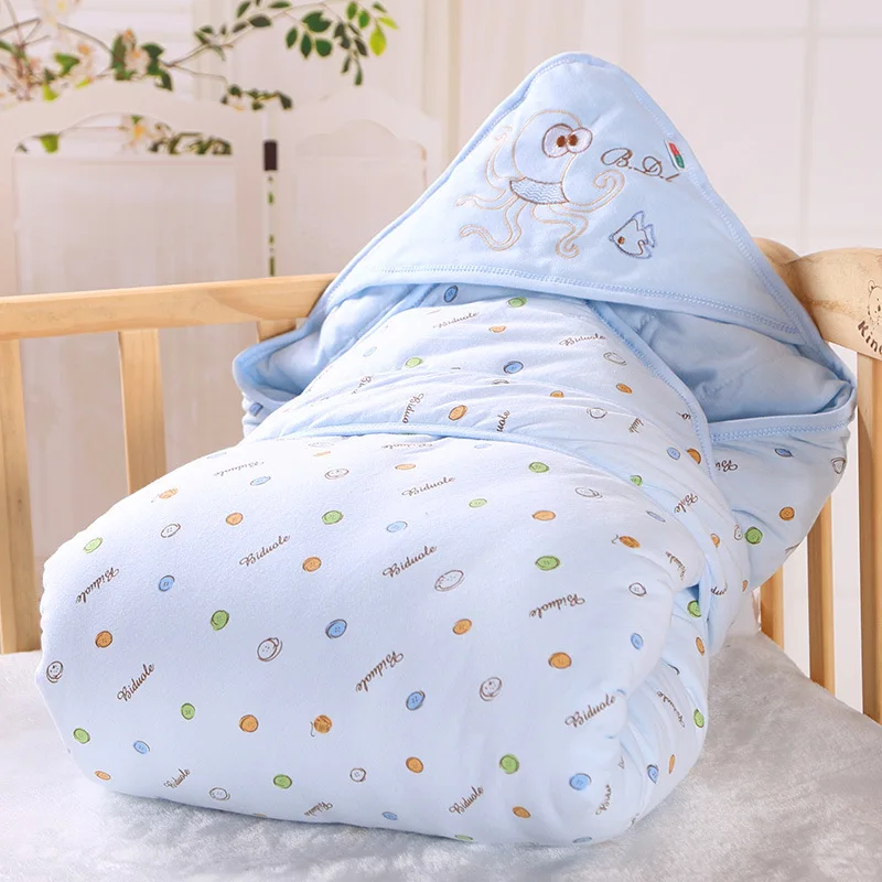 

Babies can be detached cotton blankets for fall/winter newborn swaddling swaddle blanket Unisex baby newborn swaddle set 2021