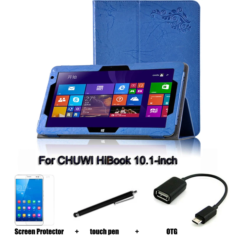 

For CHUWI HiBook protective Leather Case Protective Shell/Skin For CHUWI HiBook Tablet PC dormancy case 10.1-inch Hi10 pro