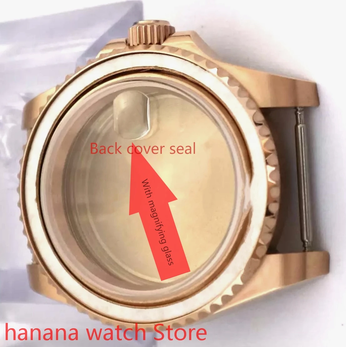 40 мм корпуса для часов из нержавеющей стали сапфировое стекло подходящее