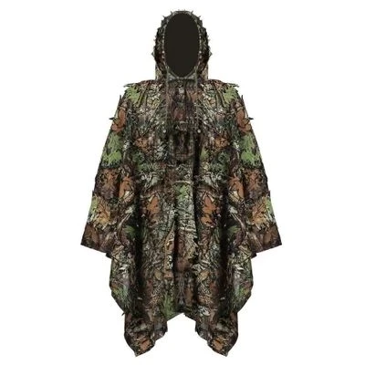 

Cloak dress Hunting clothes New 3D maple leaf Bionic Ghillie Yowie sniper birdwatch airsoft Camouflage Clothing jacket