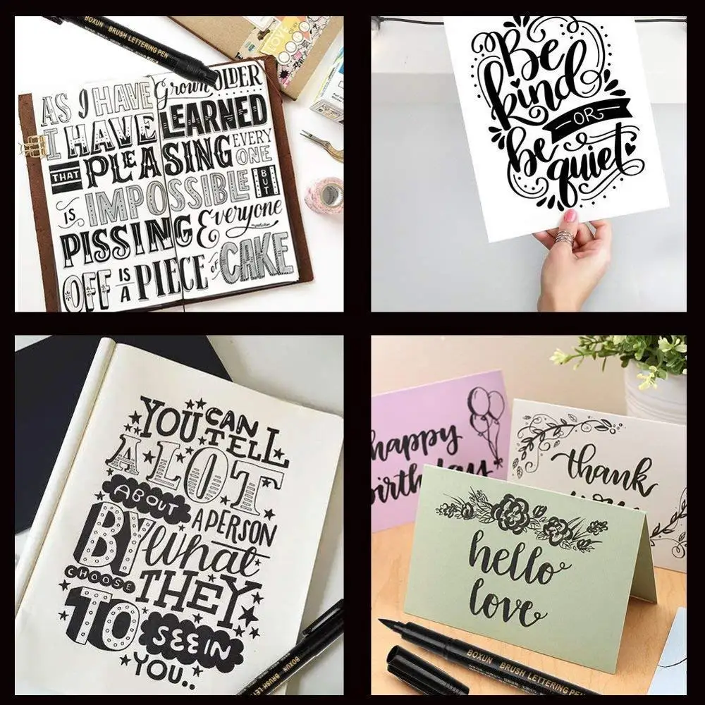 Набор ручек для каллиграфии 4 размера|Маркеры рисования| |