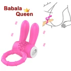 Кольцо-вибратор на пенис секс-игрушки для мужчин, женщин, мужчин, Стимуляция клитора, интимная игрушка, кольцо на член, кролик, вибрирующие товары для задержки эякуляции
