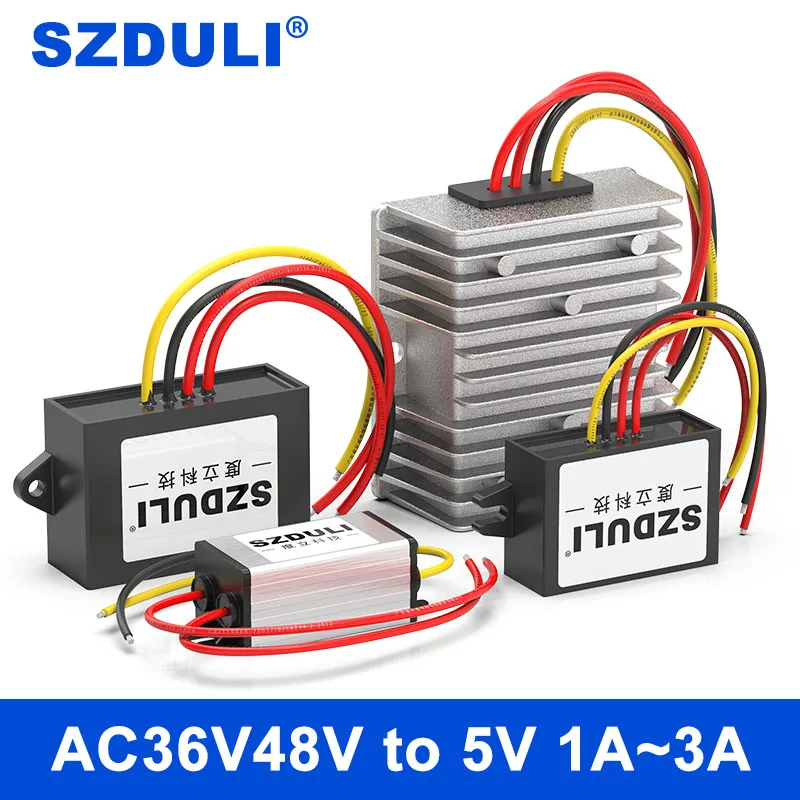 

SZDULI AC36V 48V to DC 5V 1A 2A 3A step-down power converter AC48V to DC5V for monitoring equipment