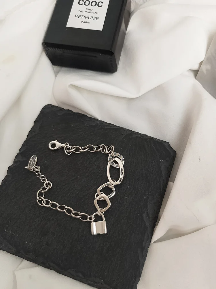 

Браслет женский из серебра 925 пробы с замком, в стиле ретро