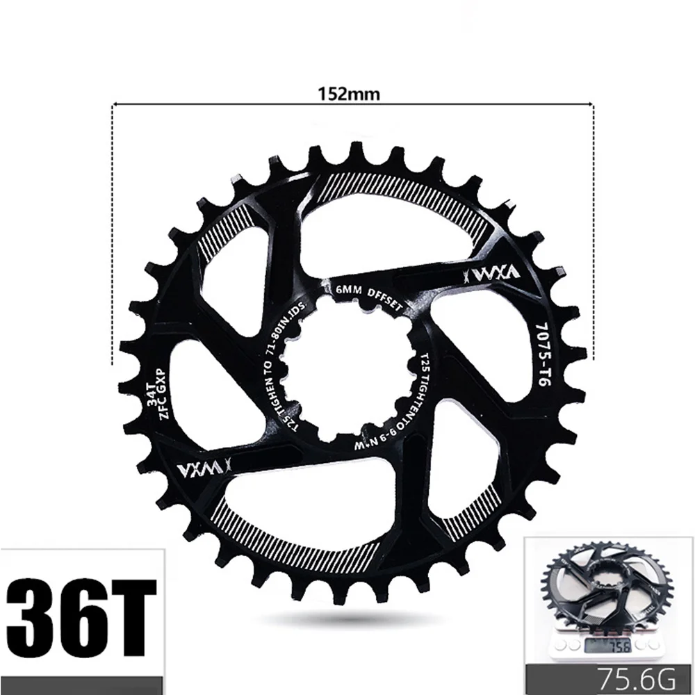 VXM MTB GXP велосипед fixed фиксированная зубчатая рукоятка 34T 36T 38T 40T бензопила для sram gx xx1 X1 x9 GXP pedivela смещение 6 мм