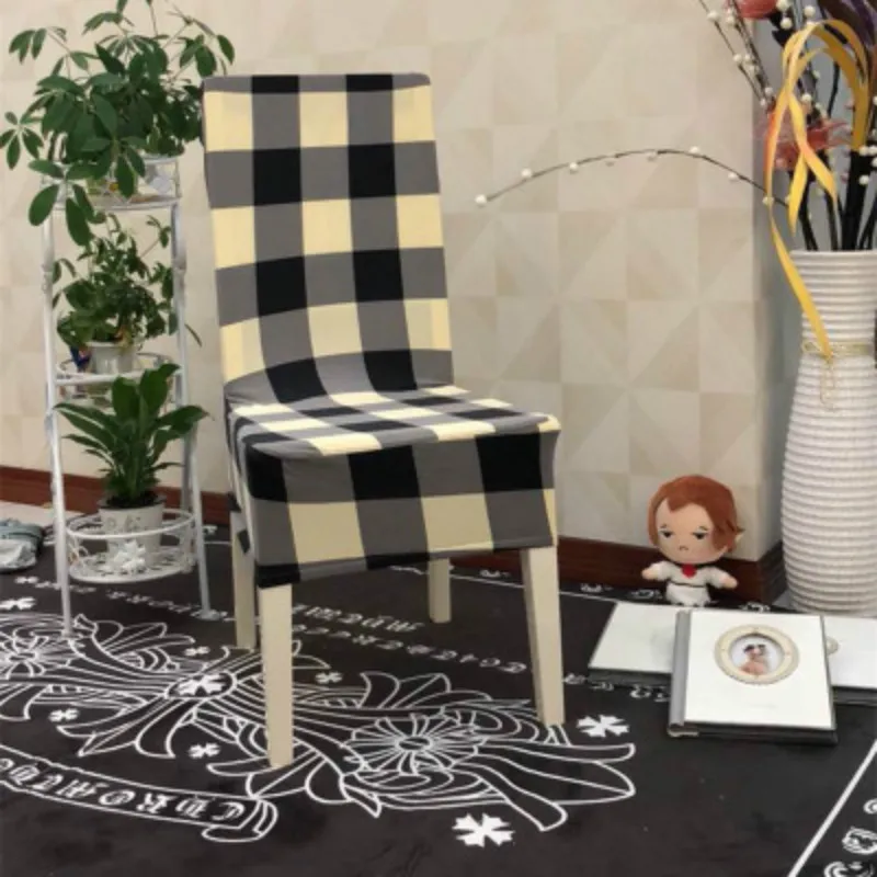 Чехлы на стулья для Обеденная чехлы эластичная ткань спандекс покрывало стула