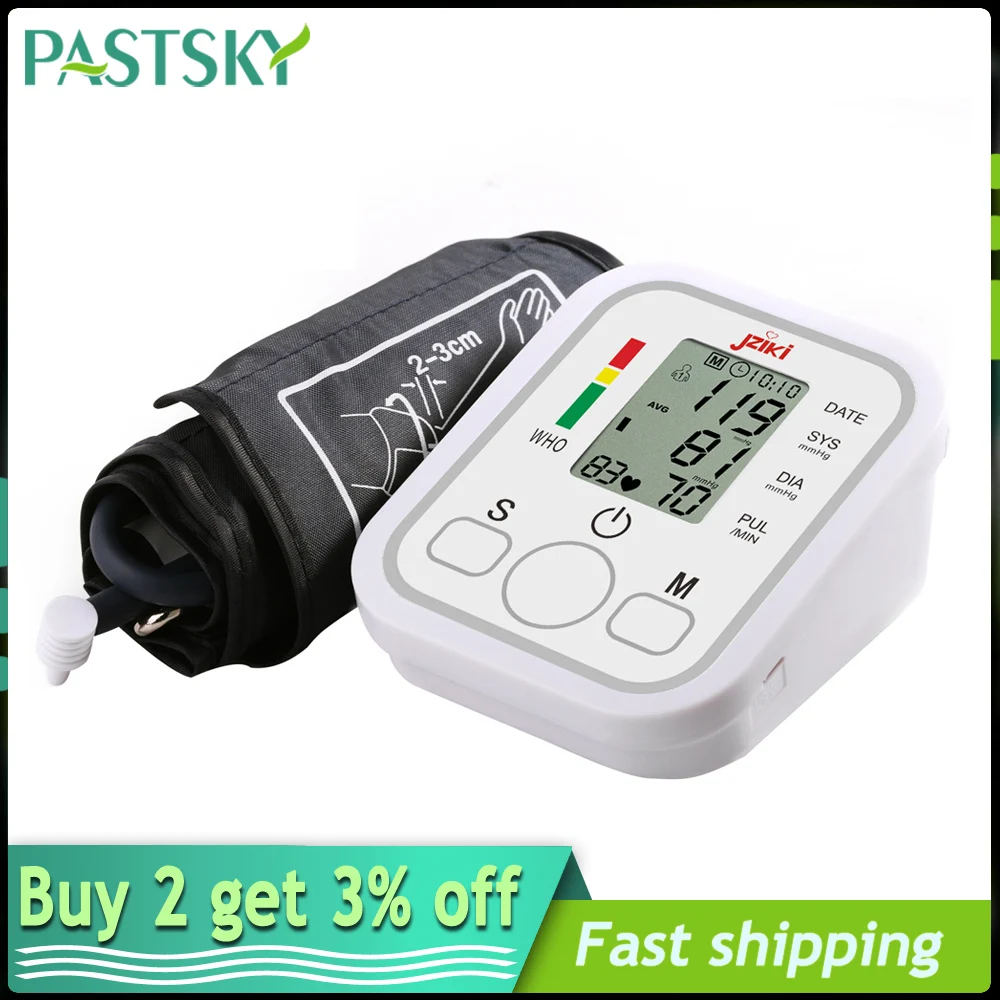 

Electric Arm Blood Pressure Sphygmomanometers Monitor Digital Heart Beat Rate Pulse Meter Home Health Care Kit Medical Equipment