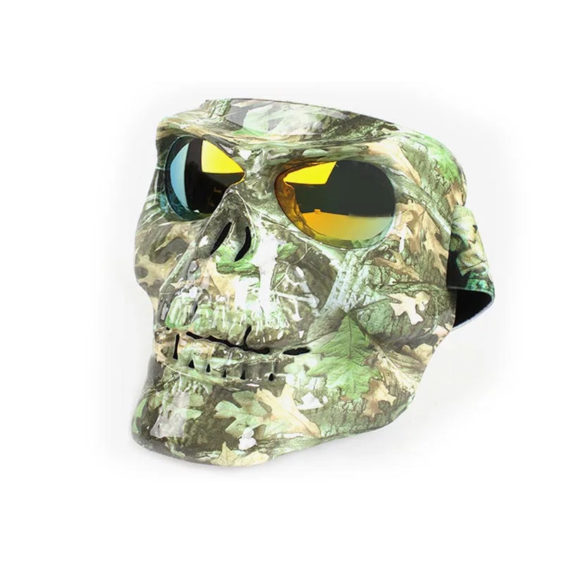 Маска для мотоцикла с монстрами очки подходят открытым лицом Ретро стиль шлемы