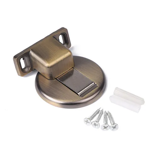 B Magnetic Door Holder Stopper Invisible Doorstop Wall Floor Mount Safety Catch Stainless Steel Door Suction Bedroom Supplies - Цвет: B