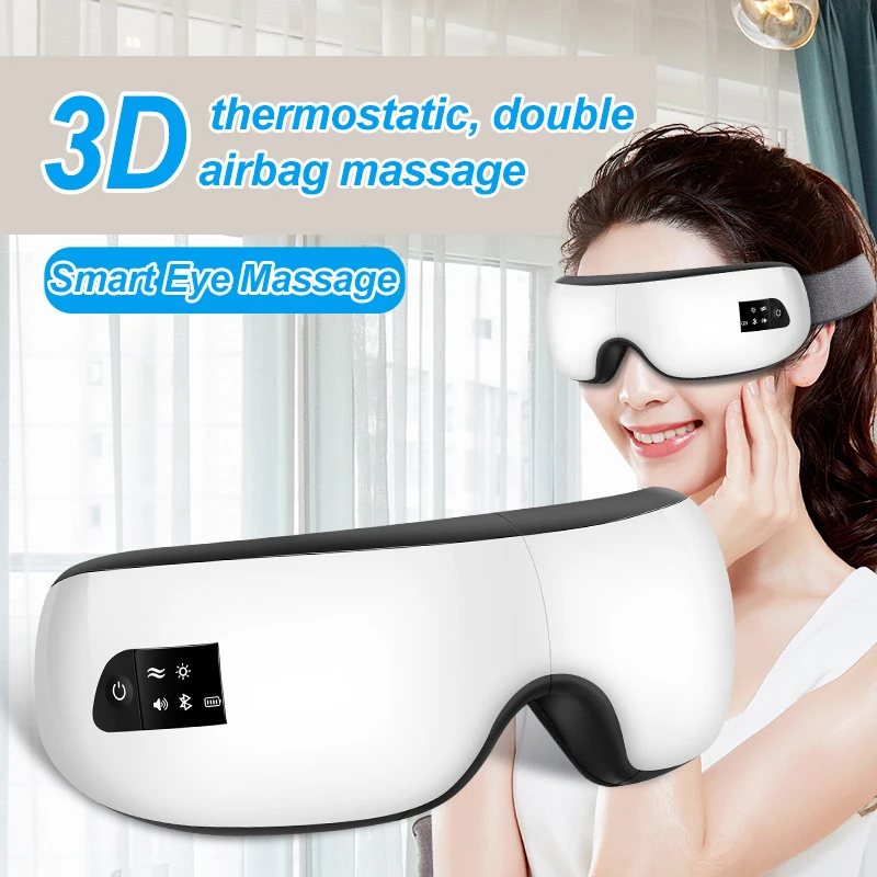 3D смарт-подушка безопасности Вибрационный массажер для глаз инструмент ухода за