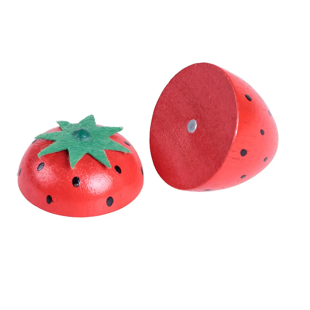 Дети дошкольного возраста притворяться играть магнитные фрукты деревянная