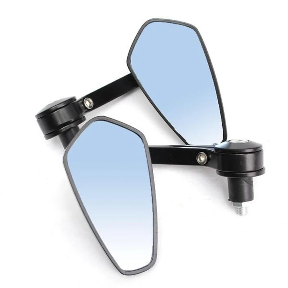 

1 Pair of 7/8" Motorcycle CNC Billet Aluminum 22 Handlebar Bar End Mount Glare Rearview Sports Side Mirrors