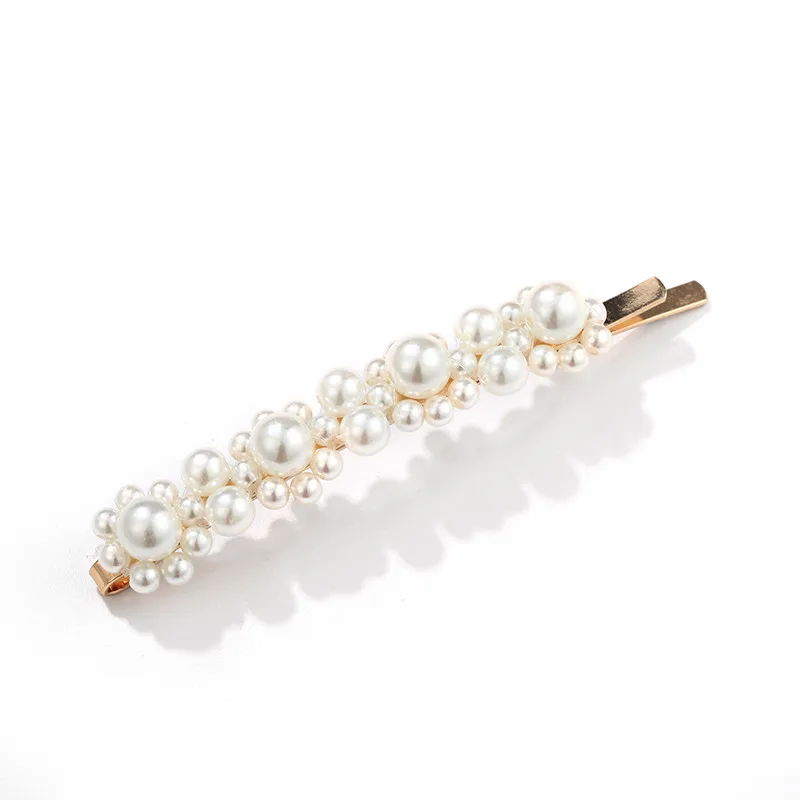 Женская заколка для волос с жемчужинами элегантная Заколка пряжка в Корейском